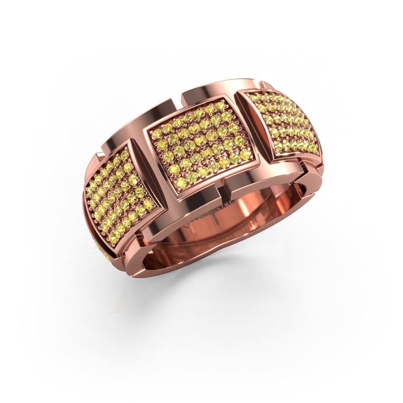 Bild von Ring Laura 585 Roségold Gelb Saphir 1 mm