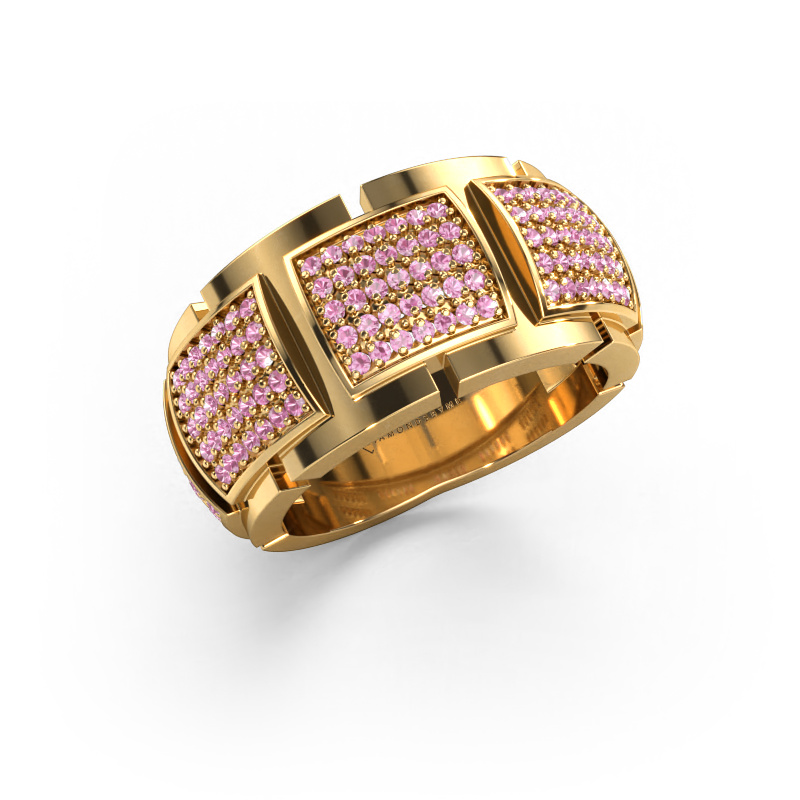 Bild von Ring Laura 585 Gold Pink Saphir 1 mm