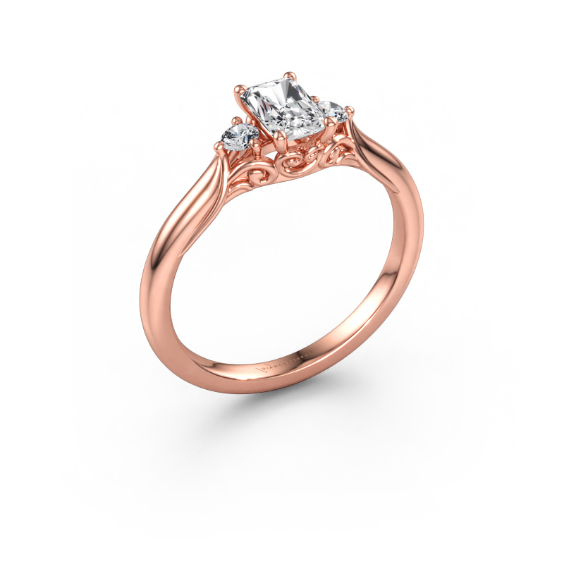 Immagine di Anello di fidanzamento Laurian RAD 585 oro rosa Diamante 0.77 crt