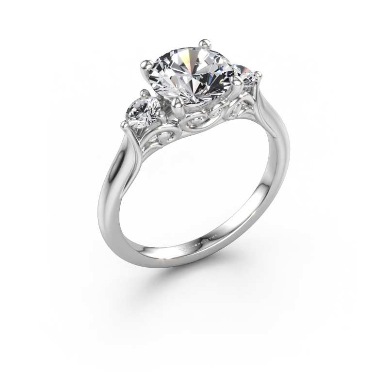 Bild av Förlovningsring Laurian RND 950 platina Diamant 2.30 crt