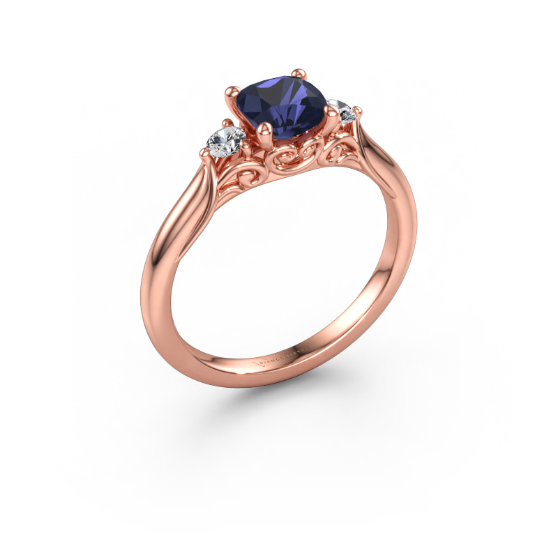 Bild av Förlovningsring Laurian CUS 585 roséguld Safir 5.5 mm