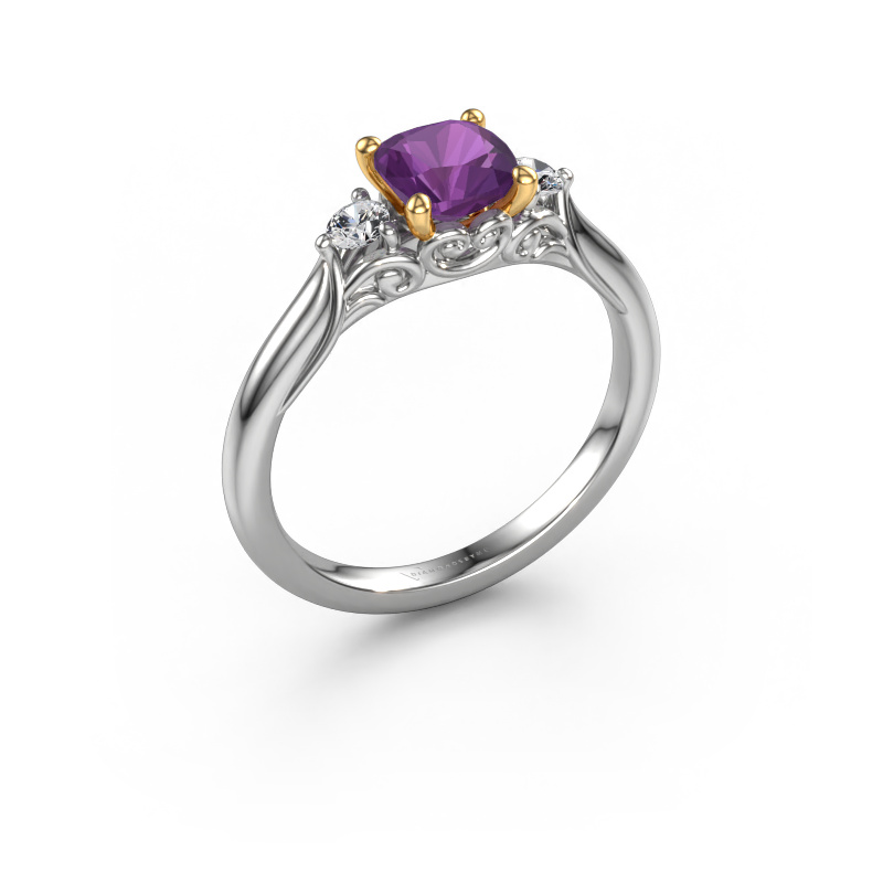 Bild von Verlobungsring Laurian CUS 585 Weißgold Amethyst 5.5 mm