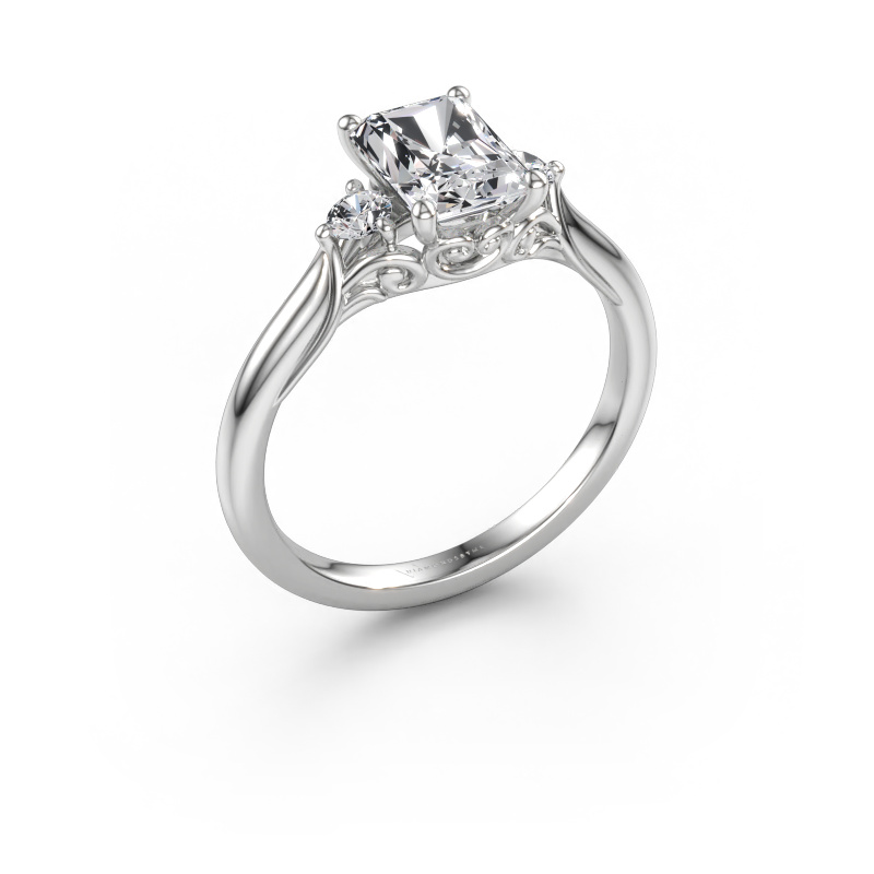 Immagine di Anello di fidanzamento Laurian RAD 585 oro bianco Diamante 1.69 crt