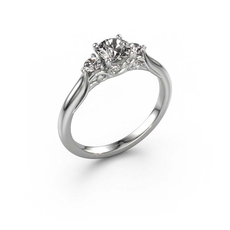 Image of Engagement ring Laurian RND 950 platinum Zirconia 5 mm