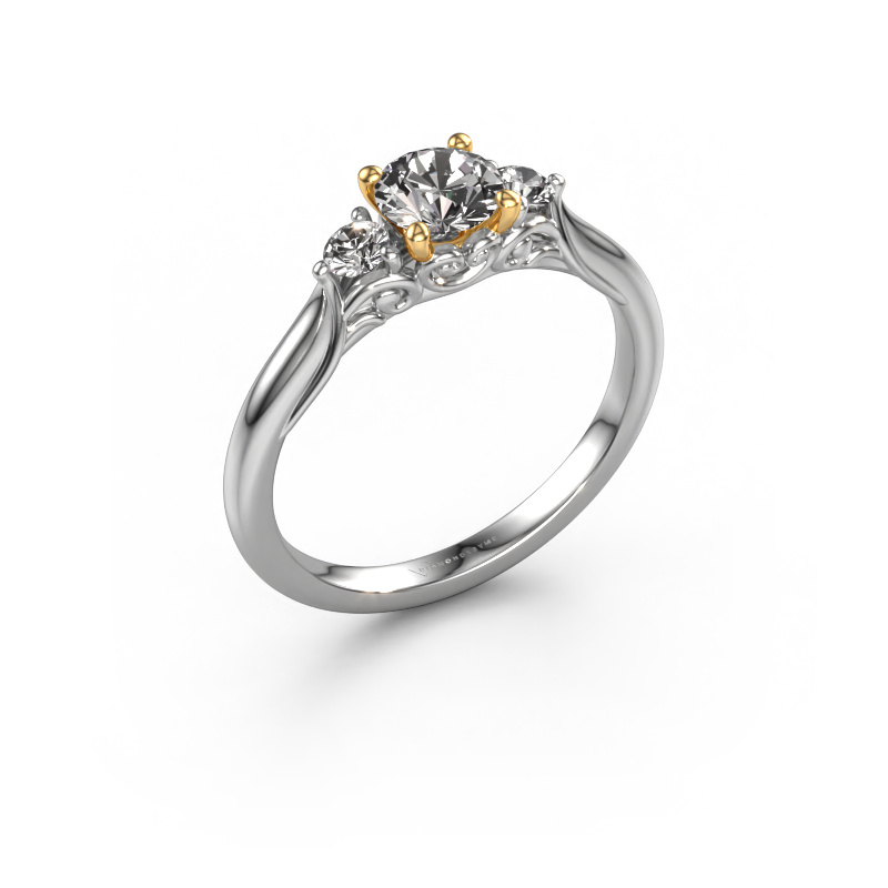 Image of Engagement ring Laurian RND 585 white gold Zirconia 5 mm