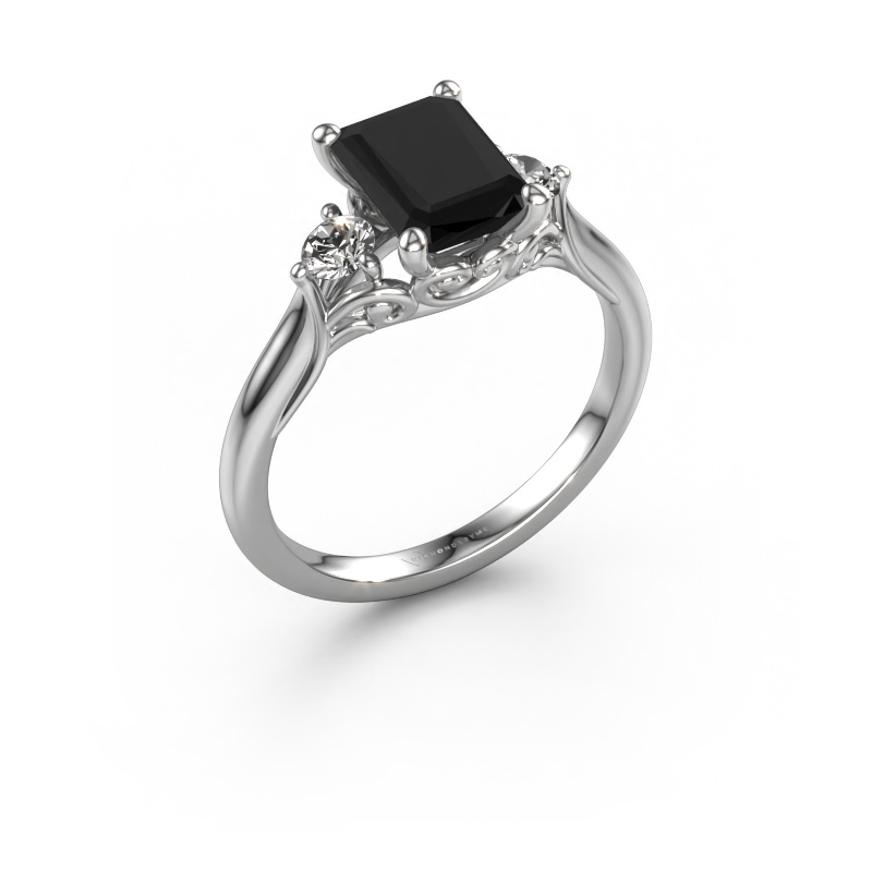 Bild von Verlobungsring Laurian EME 950 Platin Schwarz Diamant 2.34 crt