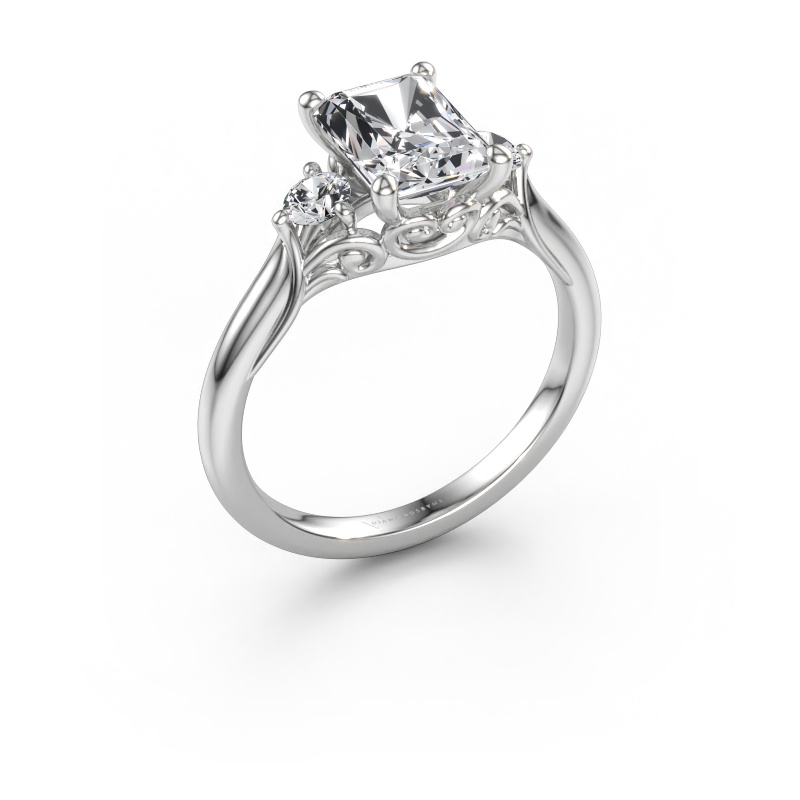 Immagine di Anello di fidanzamento Laurian RAD 585 oro bianco Diamante 1.99 crt