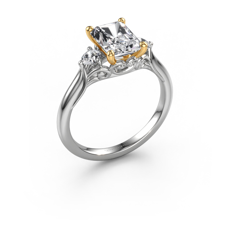 Bild von Verlobungsring Laurian RAD 585 Weißgold Lab-grown Diamant 1.99 crt