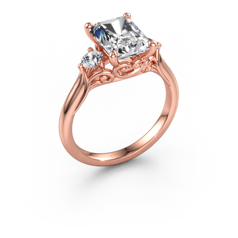 Immagine di Anello di fidanzamento Laurian RAD 585 oro rosa Diamante 2.86 crt