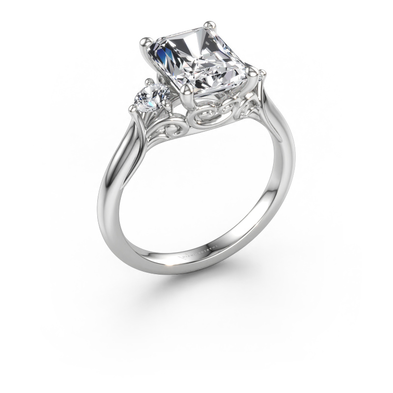 Immagine di Anello di fidanzamento Laurian RAD 950 platino Diamante 2.86 crt