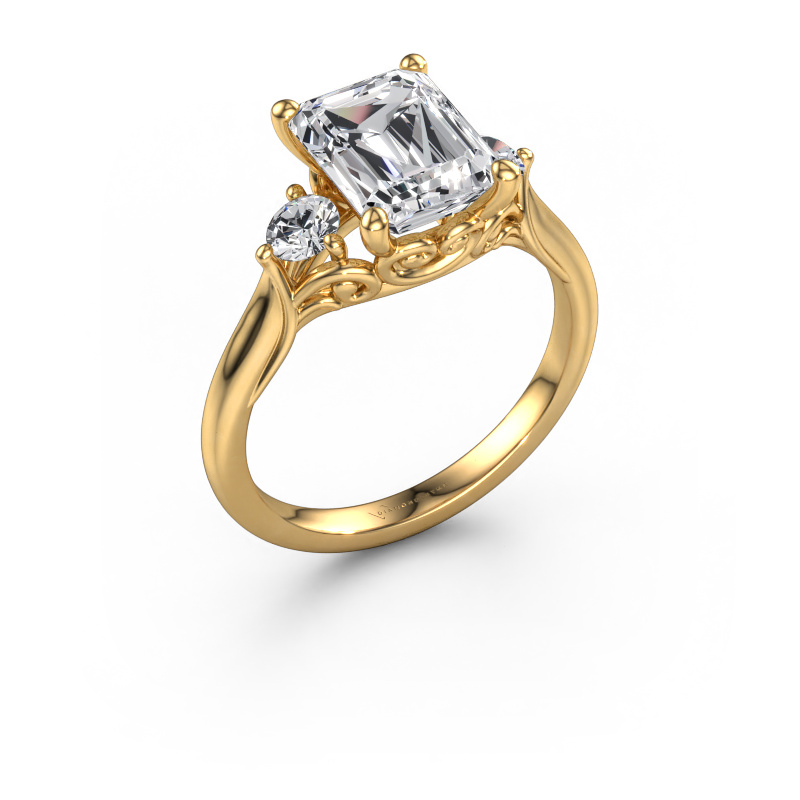 Image of Engagement ring Laurian EME 585 gold Lab grown diamond 2.86 crt