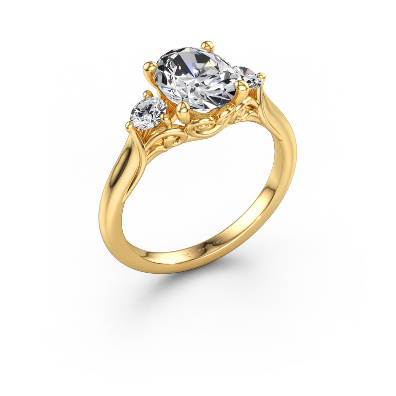 Immagine di Anello di fidanzamento Laurian OVL 585 oro Diamante 2.10 crt