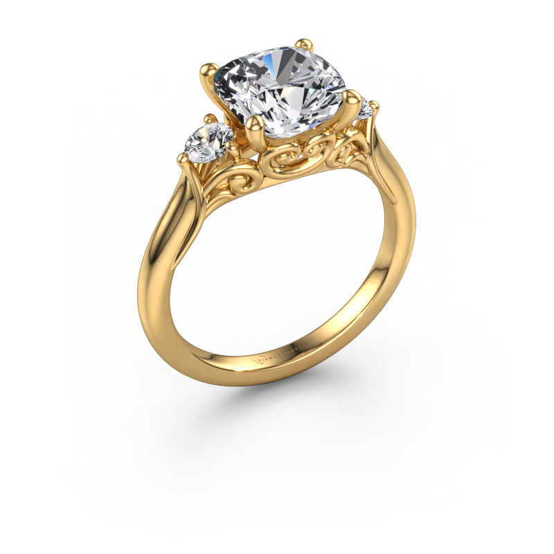 Image of Engagement ring Laurian CUS 585 gold Lab grown diamond 2.80 crt