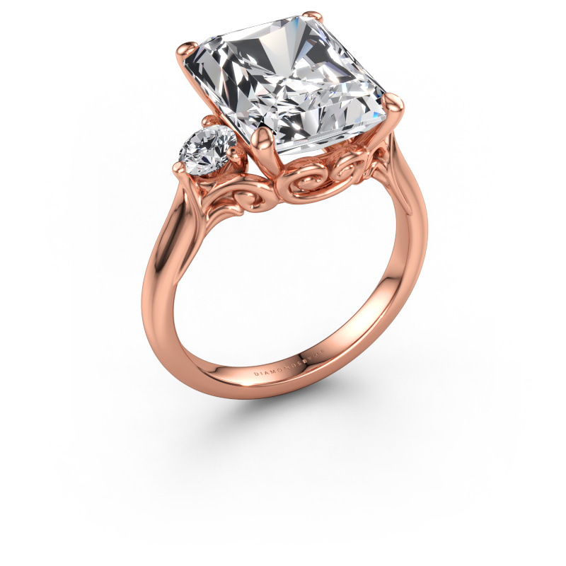 Immagine di Anello di fidanzamento Laurian RAD 585 oro rosa Diamante lab grown 7.29 crt