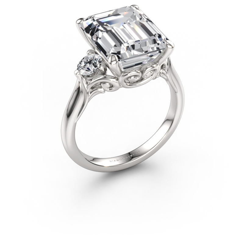 Bild av Förlovningsring Laurian EME 585 vitt guld Labbodlad diamant 6.50 crt