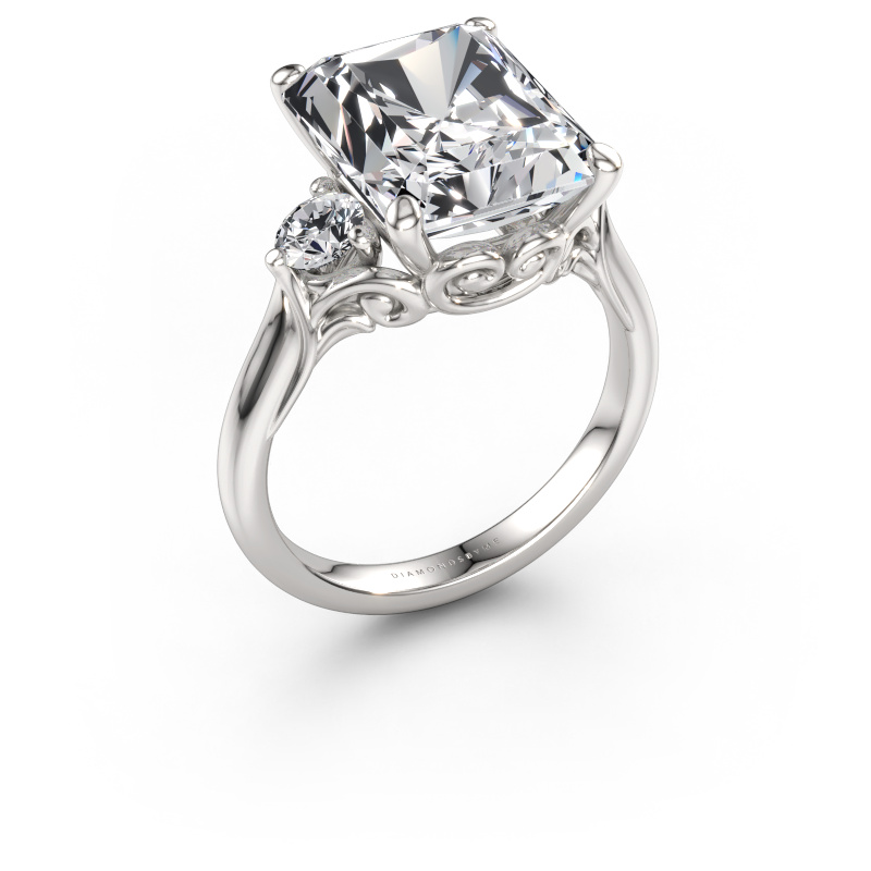 Immagine di Anello di fidanzamento Laurian RAD 585 oro bianco Diamante lab grown 7.29 crt