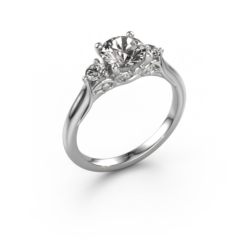 Image of Engagement ring Laurian RND 950 platinum Diamond 1.20 crt