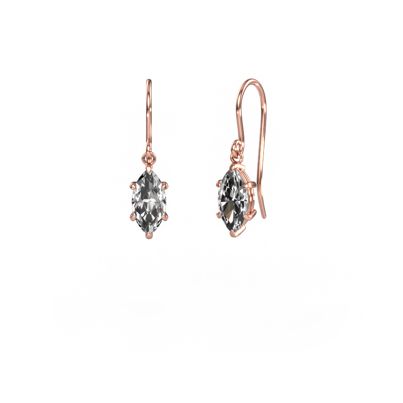 Afbeelding van Oorhangers Laurie MRQ 1 585 rosé goud Diamant 2.00 crt