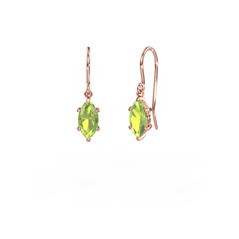Bild von Ohrhänger Laurie MRQ 1 585 Roségold Peridot 10x5 mm