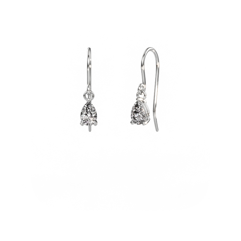 Image of Drop earrings Laurie PER 1 950 platinum Diamond 0.90 crt