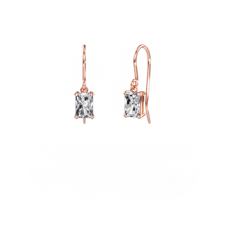 Immagine di Orecchini pendenti Laurie RAD 1 585 oro rosa Diamante lab grown 1.50 crt