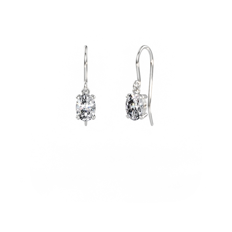 Immagine di Orecchini pendenti Laurie OVL 1 950 platino Diamante 1.40 crt