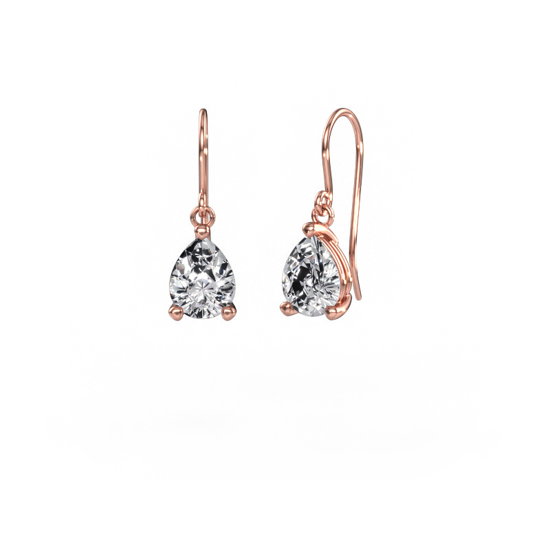 Image de Pendants d'oreilles Laurie PER 1 585 or rose Diamant 3.00 crt
