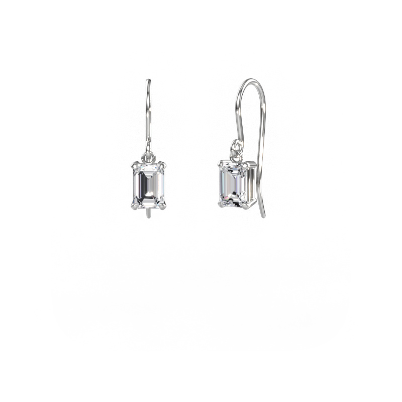 Image of Drop earrings Laurie EME 1 585 white gold Diamond 3.00 crt