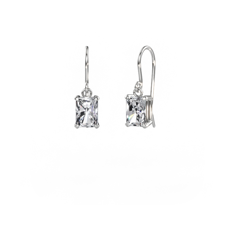Image de Pendants d'oreilles Laurie RAD 1 950 platine Diamant 3.00 crt