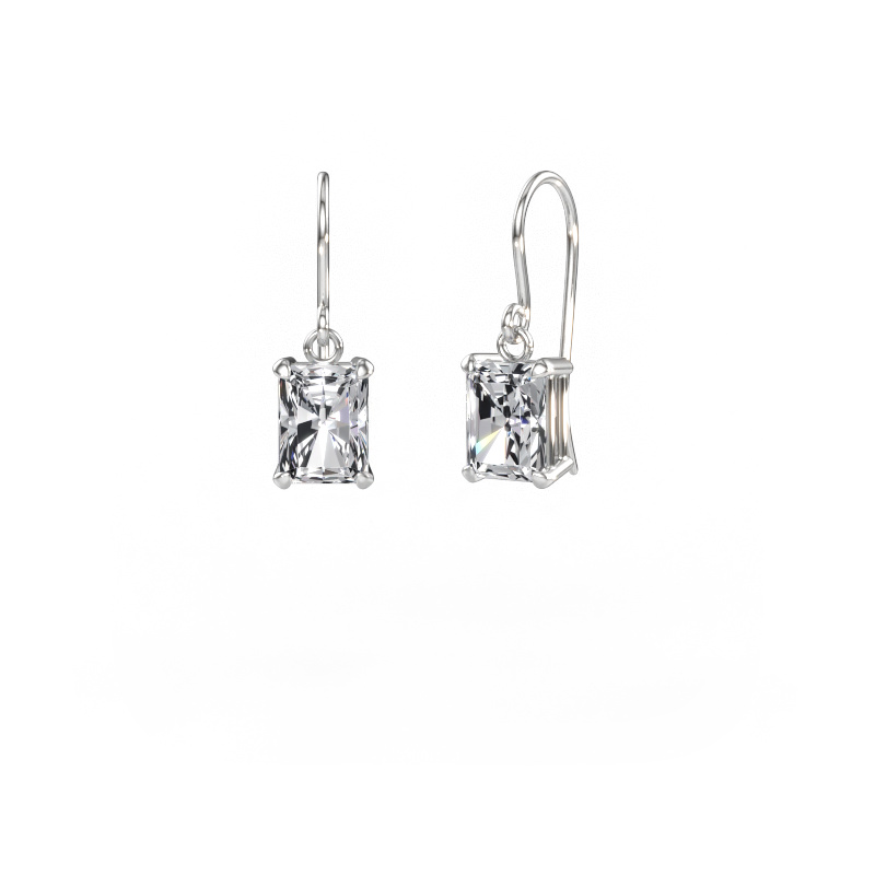 Bild av Hängande örhängen Laurie RAD 1 585 vitt guld Labbodlad diamant 3.50 crt