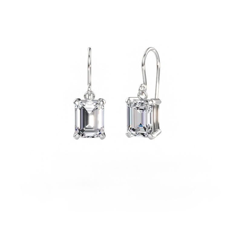 Image of Drop earrings Laurie EME 1 950 platinum Diamond 5.00 crt