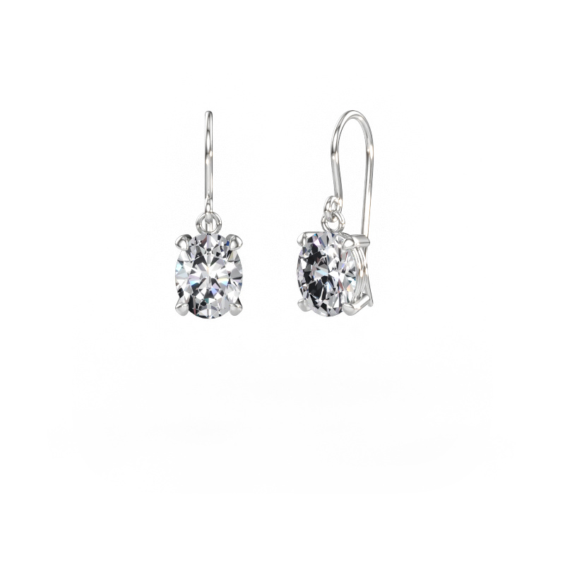 Immagine di Orecchini pendenti Laurie OVL 1 950 platino Diamante 3.60 crt