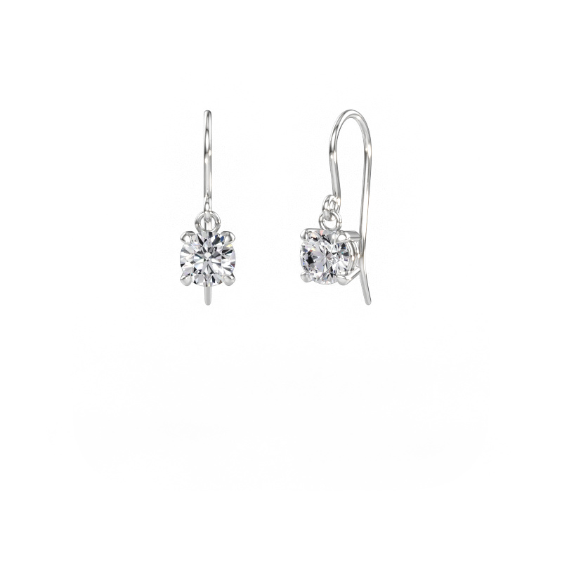 Immagine di Orecchini pendenti Laurie RND 1 950 platino Diamante lab grown 1.40 crt
