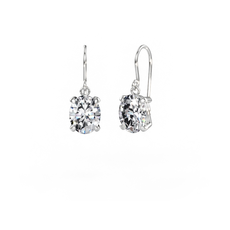 Immagine di Orecchini pendenti Laurie OVL 1 585 oro bianco Diamante 5.40 crt