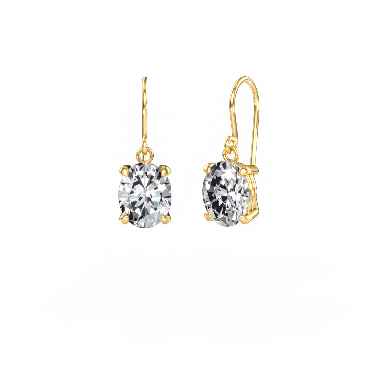 Immagine di Orecchini pendenti Laurie OVL 1 585 oro Diamante 5.40 crt