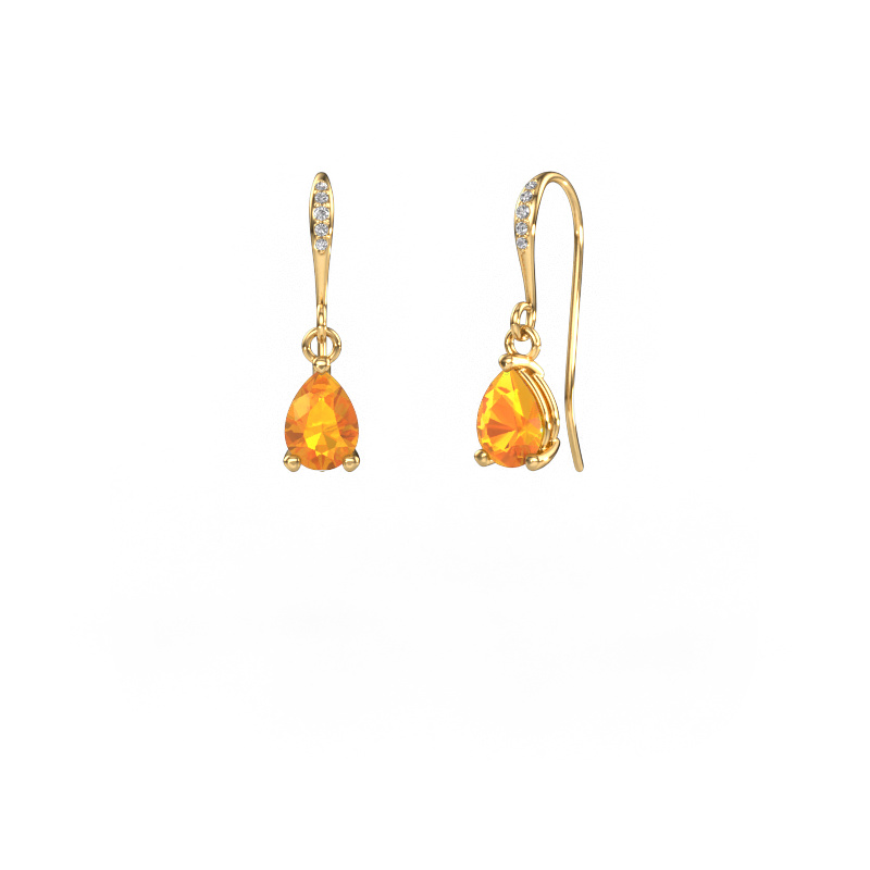 Bild von Ohrhänger Laurie PER 2 585 Gold Citrin 7x5 mm