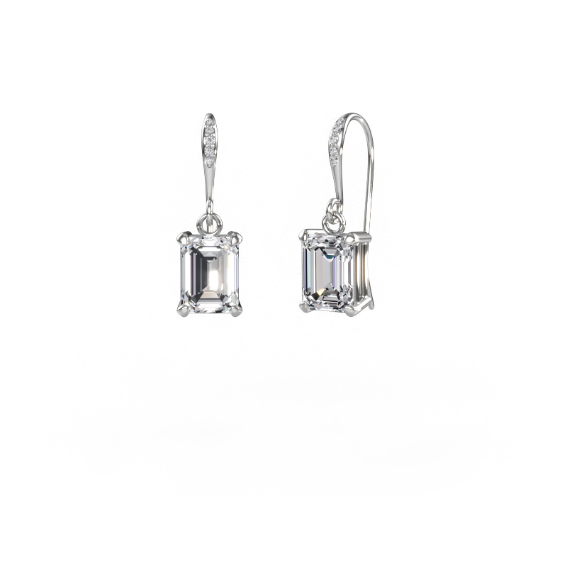Image of Drop earrings Laurie EME 2 950 platinum Diamond 3.03 crt