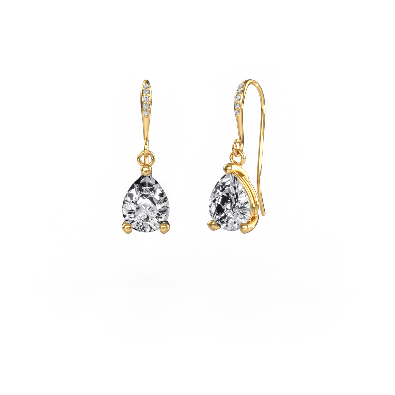 Afbeelding van Oorhangers Laurie PER 2 585 goud Diamant 3.03 crt