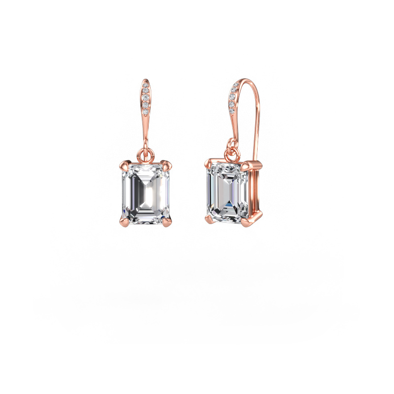 Immagine di Orecchini pendenti Laurie EME 2 585 oro rosa Diamante 5.030 crt