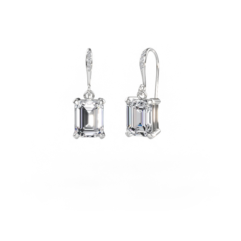 Immagine di Orecchini pendenti Laurie EME 2 950 platino Diamante lab grown 5.030 crt