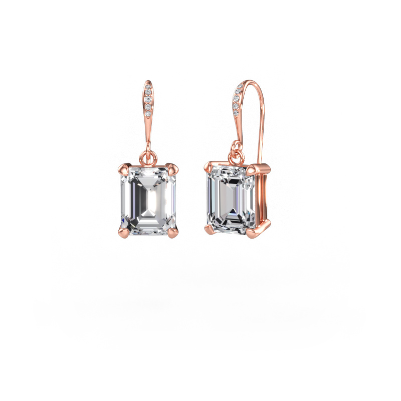 Immagine di Orecchini pendenti Laurie EME 2 585 oro rosa Diamante 7.030 crt