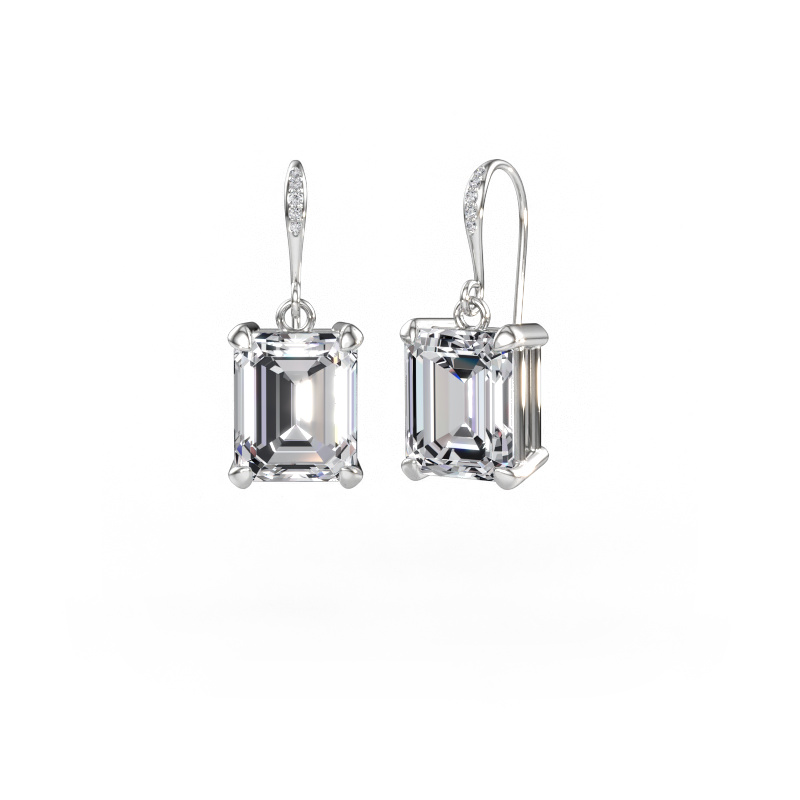 Immagine di Orecchini pendenti Laurie EME 2 950 platino Diamante lab grown 10.45 crt