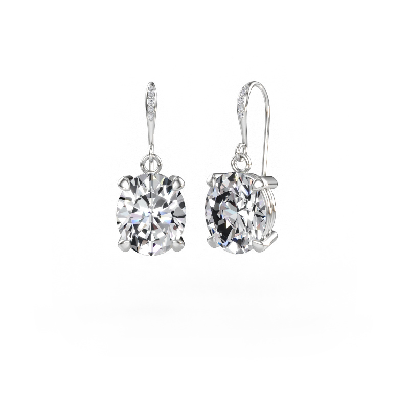 Bild av Hängande örhängen Laurie OVL 2 585 vitt guld Labbodlad diamant 7.730 crt