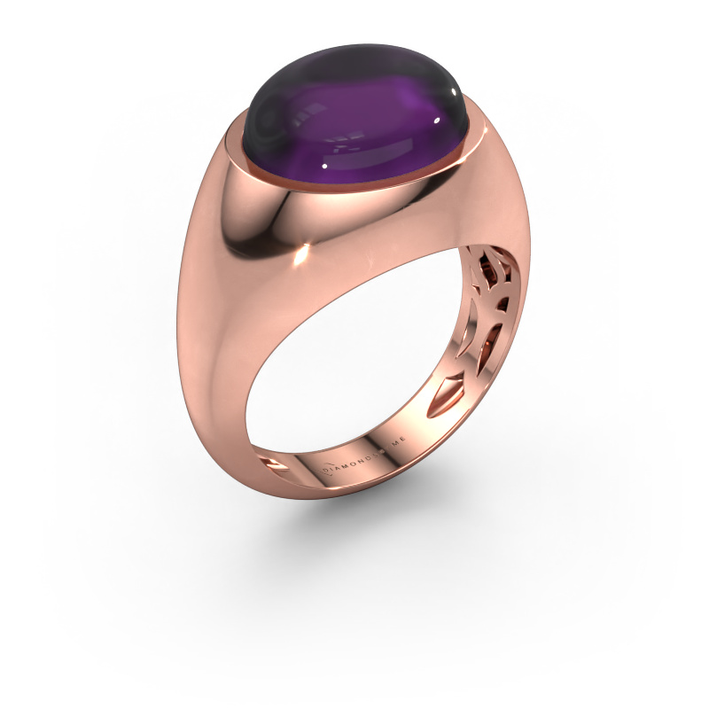 Image of Ring Laurien 585 rose gold Amethyst 12x10 mm