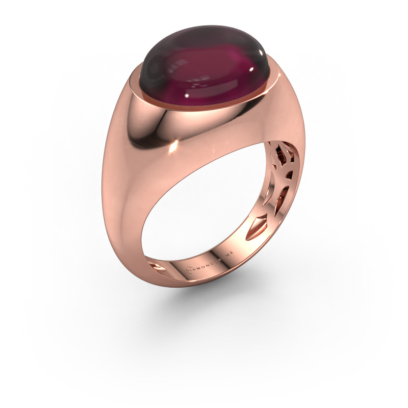 Bild von Ring Laurien 585 Roségold Rhodolit 12x10 mm