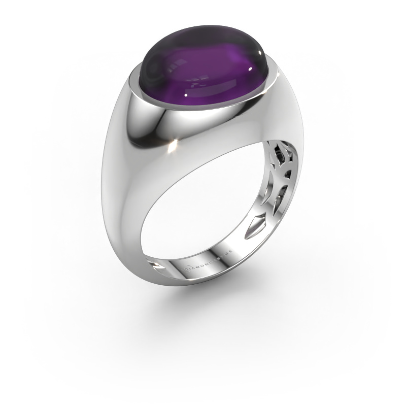 Bild von Ring Laurien 585 Weißgold Amethyst 12x10 mm