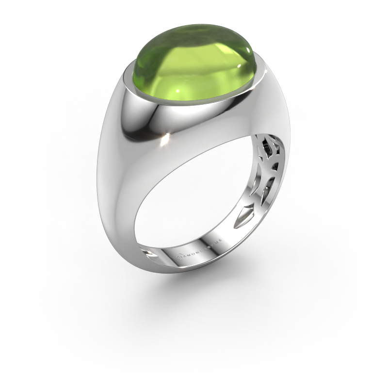 Image of Ring Laurien 585 white gold Peridot 12x10 mm