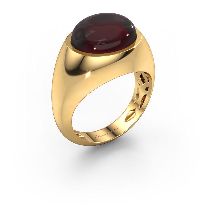 Bild von Ring Laurien 585 Gold Granat 12x10 mm
