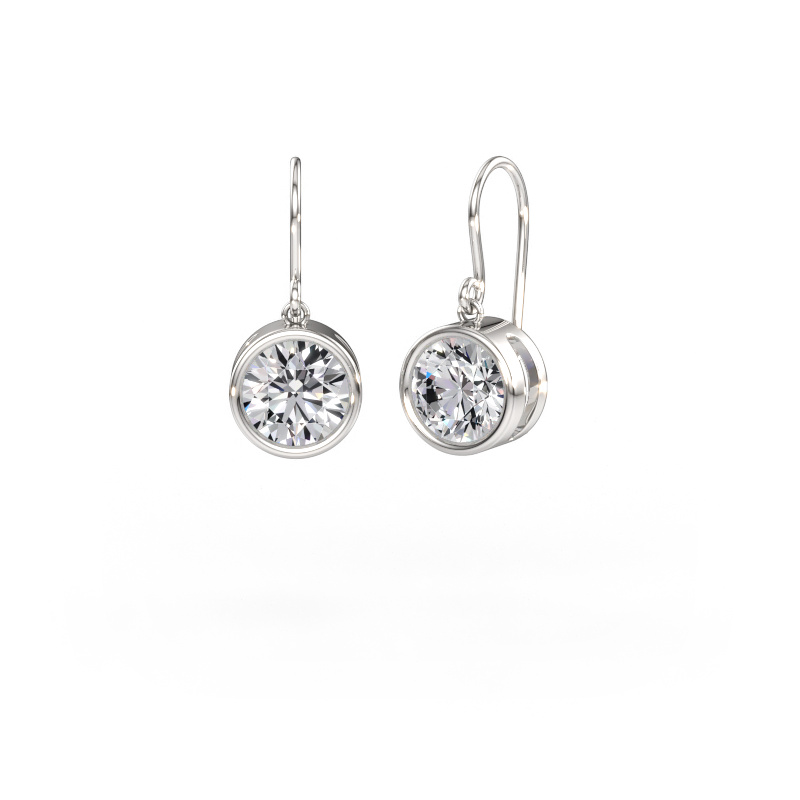 Bild av örhängen Lavon RND 950 platina Diamant 4.00 crt