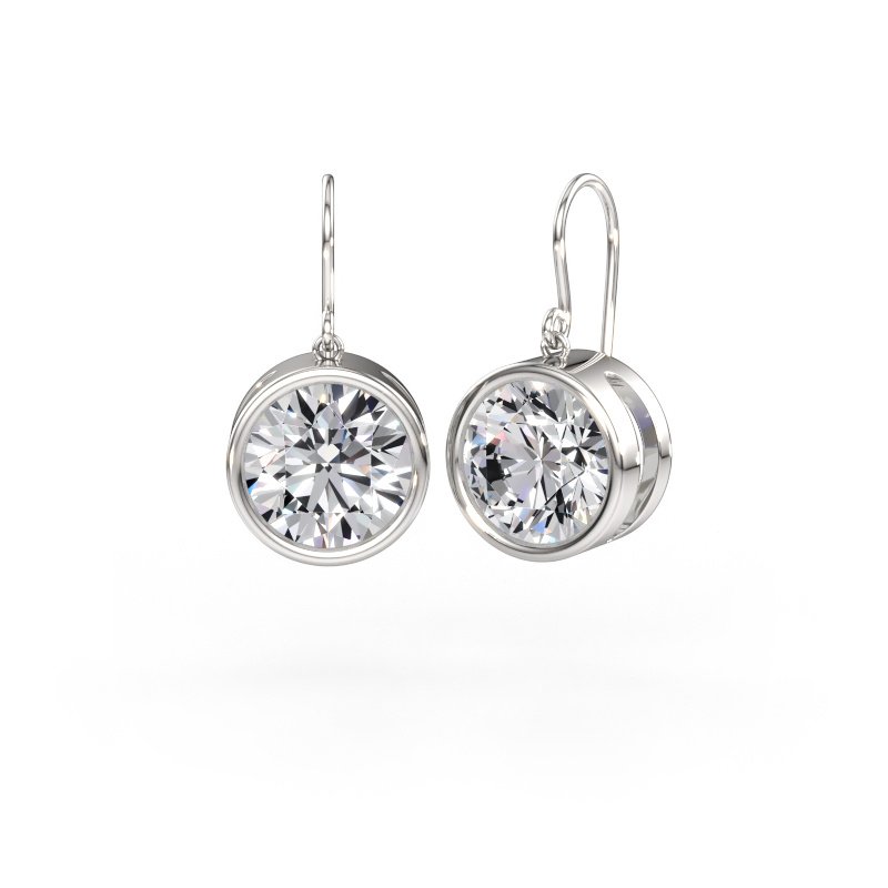 Bild av örhängen Lavon RND 950 platina Labbodlad diamant 10.00 crt